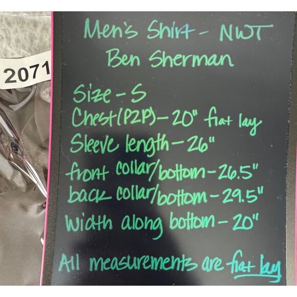 Ben Sherman Mens S Brown Long Sleeve Pearl Snap Shirt Western Cowboy *Read - Picture 14 of 15